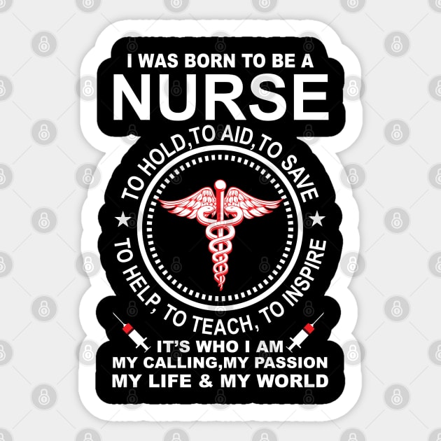 Yes, even Nurses need shirts too! Sticker by Verboten